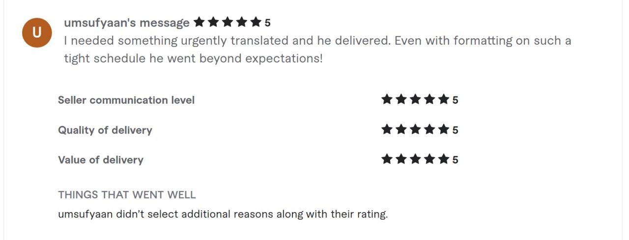 Client review