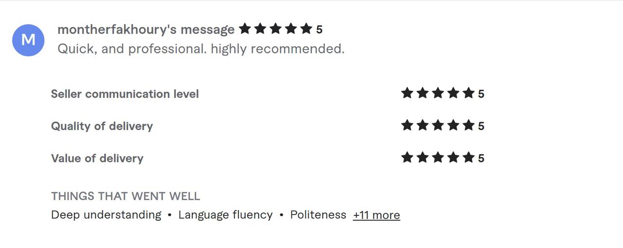Client review