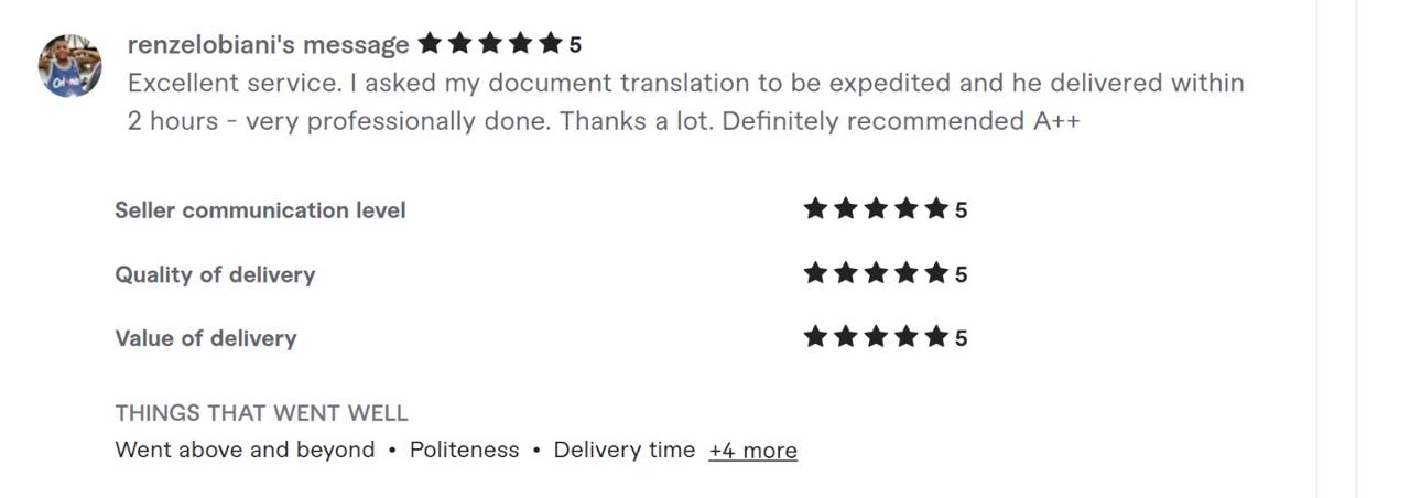 Client review