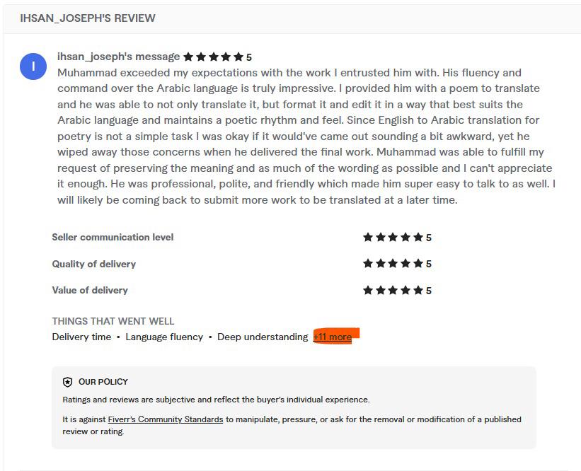 Client review