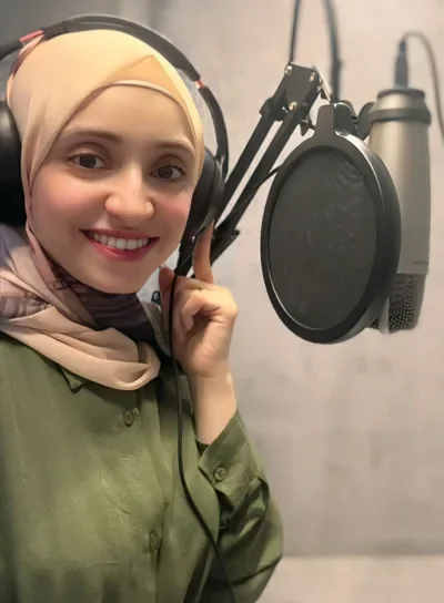Alaa, Arabic voice talent featured in the published portfolio.